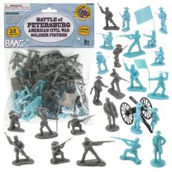 Civil War Plastic Army Men - 32pc Battle of Petersburg Soldier Figures