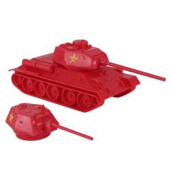 BMC Classic WWII Soviet T-34 Tank Red
