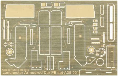 Lanchester Armoured Car Photo Etch Detail Set