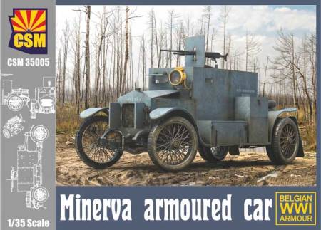 WWI Minerva Belgian Armoured Car