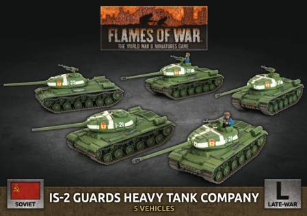 WWII Soviet IS-2 Guards Heavy Tank Company (Plastic)