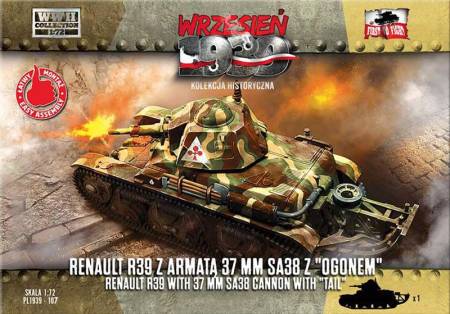Renault R39 Tank w/37mm SA38 Gun & Tail