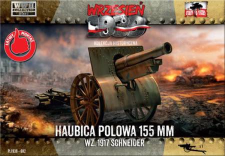 WWII 155mm wz1917 Schneider Field Howitzer