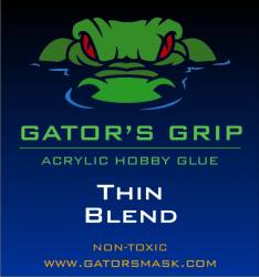 Gators Grip Acrylic Hobby Glue Thin Blend - NEW DELUXE PACKAGING