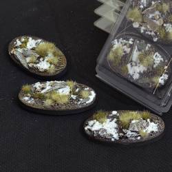 Battle Ready Bases - Winter Oval Bases 75mm (x3)