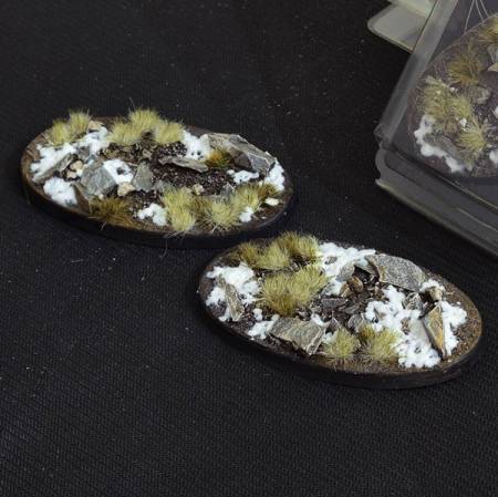 Battle Ready Bases - Winter Oval Bases 90mm (x2)