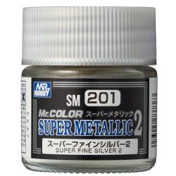 Super Metallic 2 Fine Silver Lacquer 10ml Bottle