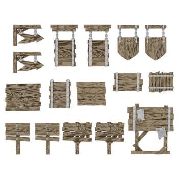 Green Stuff World Wood Signs 1:48 - 1:35