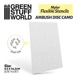 Flexible Stencils - AMBUSH DISC CAMO (Various Sizes)