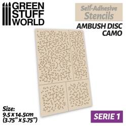 Self-Adhesive Stencils - Ambush Disc Camo