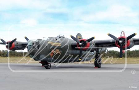 B-24 Liberator of the Mighty 8th Backdrop