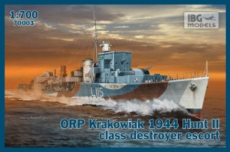 ORP Krakowiak 1944 Hunt II Clas Destroyer Escort