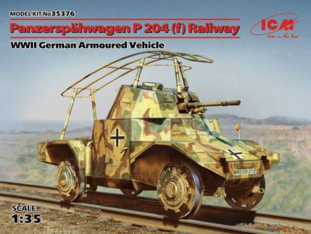 WWII German Panzerspahwagen P204(f) Railway Armored Vehicle