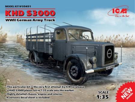 WWII KHD S3000 Germany Army Truck (New Tool)