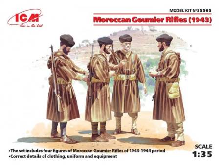 Moroccan Goumier Rifles 1943 Figure Set (3) (New Tool)
