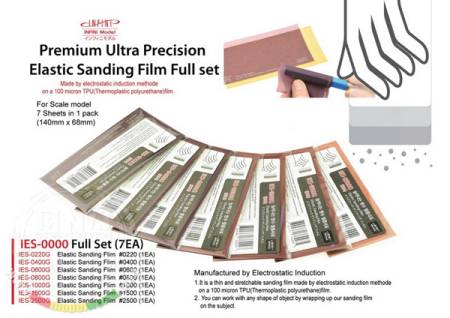 Elastic Sanding Film Set 220-2500 Grit