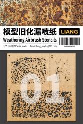 Weathering Airbrush Stencils
