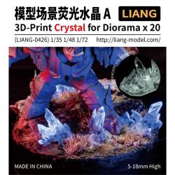 Crystal for Diorama size A x 20 - 3D-printed