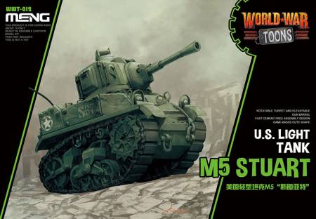 M5 Stuart US Light Tank - World War Toon - Meng Model Kids Caricature Series