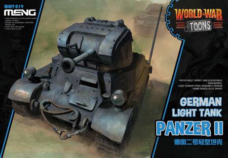 German Light Tank Panzer II - World War Toon - Meng Model Kids Caricature Series