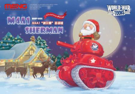 M4A1 Sherman U.S Tank -Christmas Edition - World War Toon Meng Model Kids Caricature Series