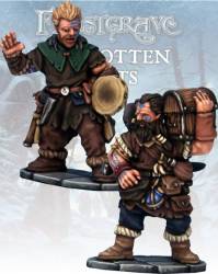 Frostgrave: Barbarian Bard & Pack Mule