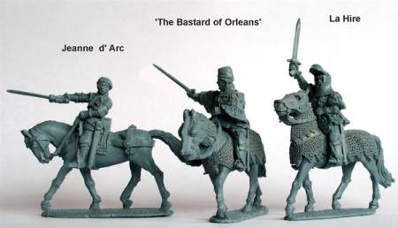 Hundred Years War: (French) Jeanne dArc, La Hire, Bastard Of Orleans (Mounted)