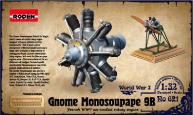 Gnome Monosoupape 9B WWI Air-Cooled Rotary Aircraft Engine