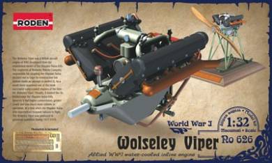 Wolseley W4A Viper WWI V-Figurative Water-Cooled Aircraft Engine