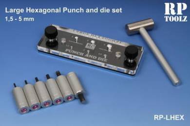 RP Toolz Large Hexagonal Punch and Die Set