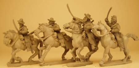 Confederate Cavalry Troopers (Drawn Sabers)