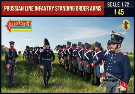 Strelets R - Prussian Line Infantry in Summer Dress standing Order Arms Napoleonic