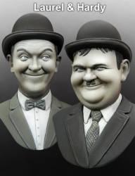 Busts to Scale: Laurel And Hardy