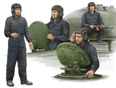 Soviet Tank Crew Figure Set (4)