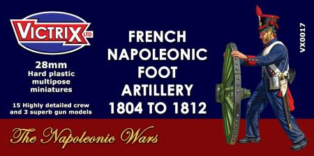 French Napoleonic Foot Artillery 1804 to 1812