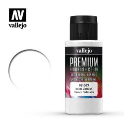 Vallejo Premium Acrylic Polyurethane Color Satin Varnish 60ml. Bottle