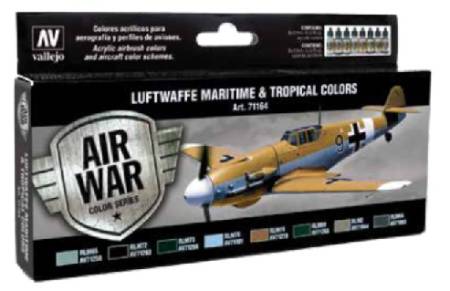 Luftwaffe Maritime & Tropical Colors Model Air Paint Set (8 Colors) (REVISED)