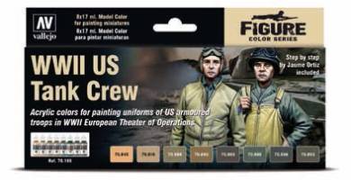 WWII Tank Crew Model Color Paint Set (8 Colors)