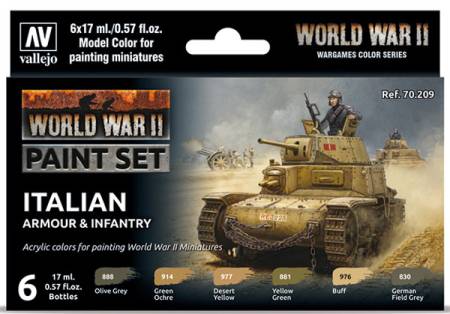 WWII Paint Set - Italian Armour & Infantry