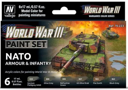 WWIII Paint Set - NATO Armour & Infantry