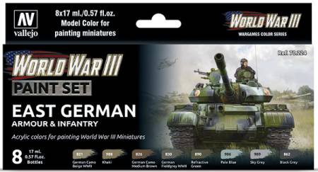 WWIII Paint Set - East German Armour & Infantry