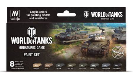 World of Tanks Miniatures Game Acrylic Paint Set