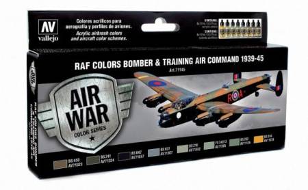 RAF Colors Bomber & Training Air Command 1939-1945 Model Air Paint Set (8 Colors)