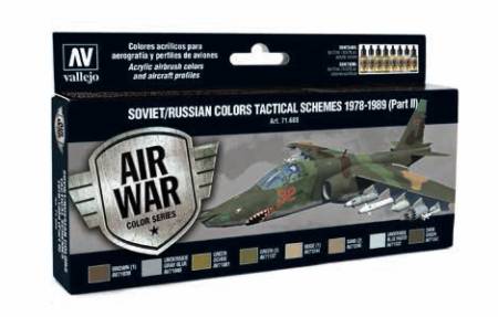 Model Air Soviet/Russian Colors Tactical Schemes 1978-1989 Part II Paint Set (8 Colors)