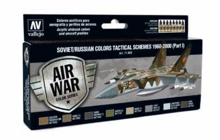 Model Air Soviet/Russian Colors Tactical Schemes 1960-2000 Part I Paint Set (8 Colors)