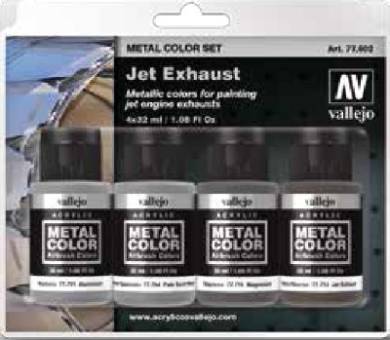 Jet Engine Exhaust Metal Color Paint Set