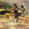 Zulu Warrior Attacking with Knobkerrie 1879