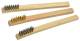 3pc Assorted Mini Wire Brush Set w/Wooden Handles