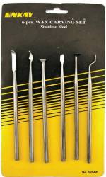6pc Assorted Stainless Steel Wax/Putty Carving Set