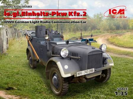 WWII German le.gl.Einheitz PkwKfz 2 Light Radio Car